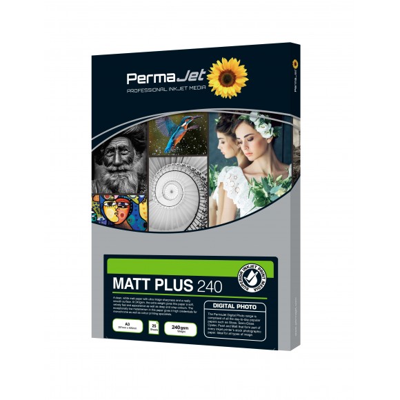 PermaJet Matt Plus 240gsm A3+ Inkjet Paper 50 Sheets PJ51134